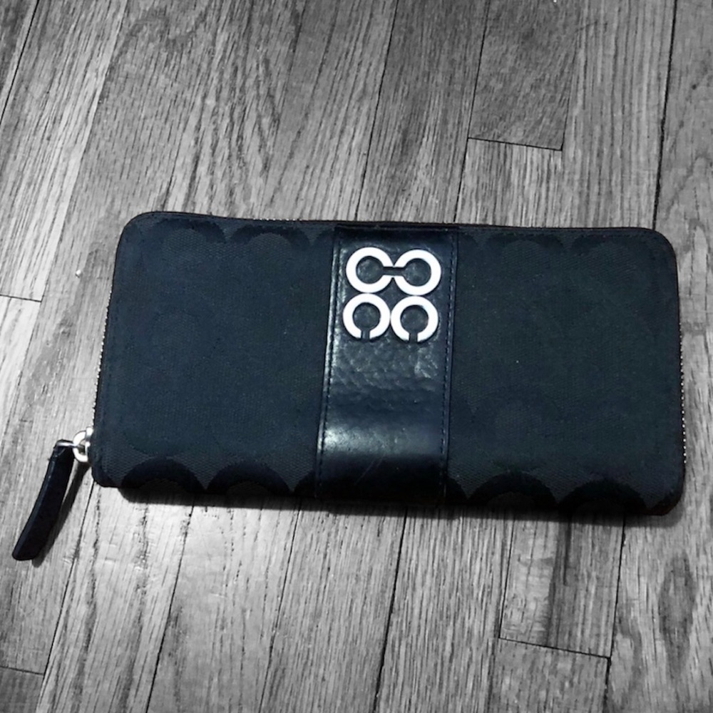 coach | black wallet